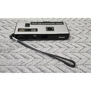 KODAK Pocket Instamatic 50 Camera UNTESTED! Made In USA Black Silver